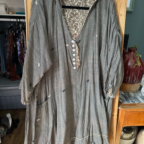 Cotton reversible Women's Tunic Top - Picture 3 of 5